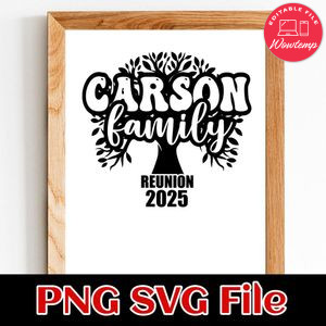 Reunion 2025 custom year Customer Request PNG file template