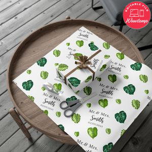 Personalised Wedding Gift Wrap Customizable