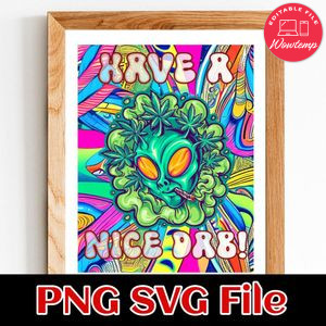 Have a nice dab PNG design template