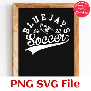 Bluejays Soccer Team SVG Customizable
