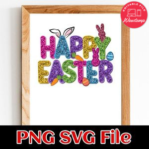Happy Easter Customer Request PNG file template