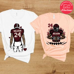 Personalized Football Player Customer Request PNG file template