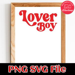 Lover Boy PNG SVG file template