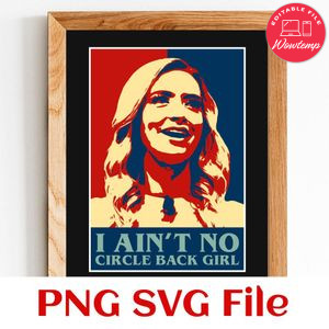 Circle Back Girl SVG PNG design template