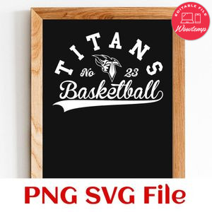Titans Basketball Team SVG Customizable