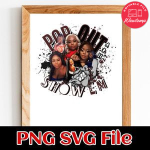 Pop out show em bulldogs Customer Request PNG file template