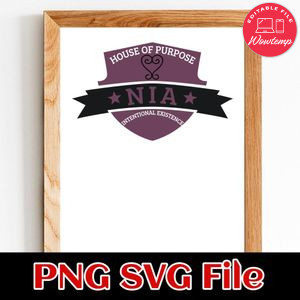 House Of Purpose Intentional Existence NIA PNG SVG design template