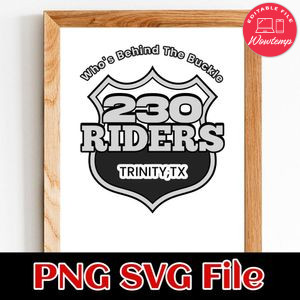 230 Riders badge PNG SVG design template