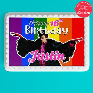 Harry Styles Centerpiece Customizable Template Instant Download