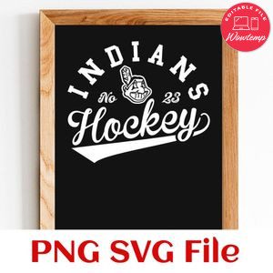 Indians Hockey Team SVG Customizable