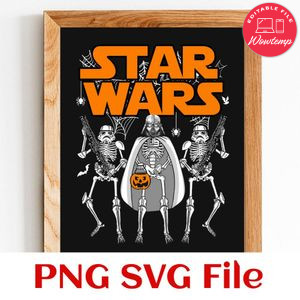 Star Wars Halloween SVG PNG design template