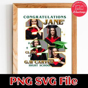 Congratulation class of High Shool Customer Request PNG file template