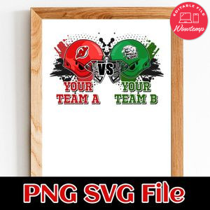 Football Championship Team A and Team B Customer Request PNG file template