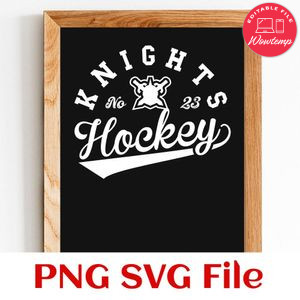 Knights Hockey Team SVG Customizable