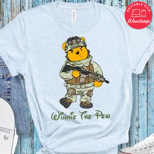 Army Winnie The Pew Gun Pooh PNG file template