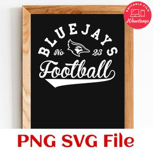 Bluejays Football Team SVG Customizable
