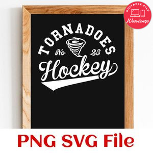 Tornadoes Hockey Team SVG Customizable