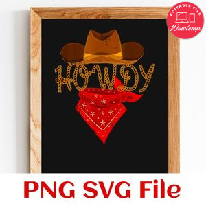 Howdy PNG file template