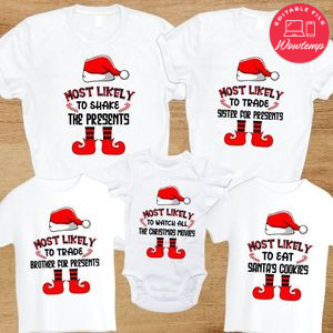 Most likely Christmas Party Customer Request PNG file template