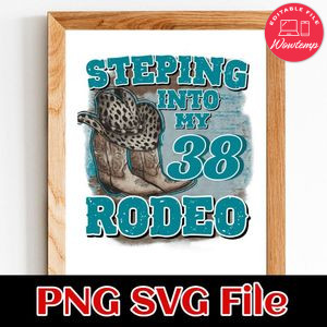 Stepping into my 38 rodeo Customer Request PNG file template