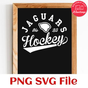 Jaguars Hockey Team SVG Customizable