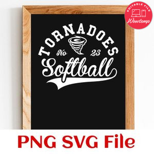 Tornadoes Softball Team SVG Customizable