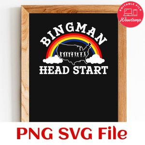 Bingman head start PNG design template