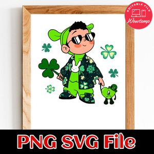 Bad Bunny Bebesota St Patricks Day PNG SVG file template