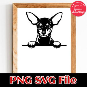 Chihuahua PNG SVG file template