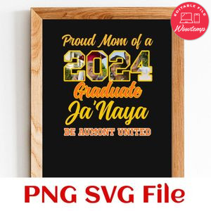 Proud Name Graduate Customer Request PNG file template