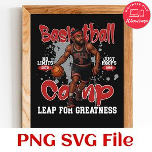 Basketball Camp Customer Request PNG file template