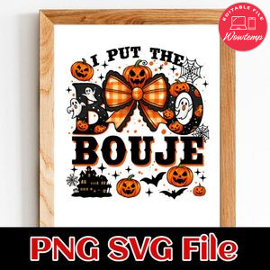 I put the Boo in Boujie Customer Request PNG file template