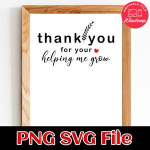 Teacher Appreciation SVG design Customizable Instant Download