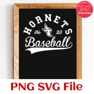 Hornets Baseball Team SVG Customizable