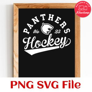 Panthers Hockey Team SVG Customizable