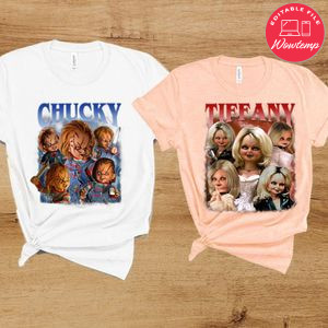 Chucky and Tiffany PNG design template