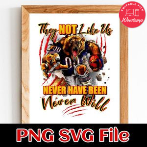 They Not Like Us Customer Request PNG file template