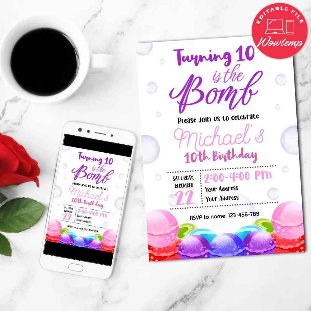 Bomb Flyer Template Customizable Instant Download | Wowtemp