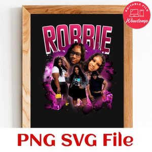 ROBBIE pink Customer Request PNG file template