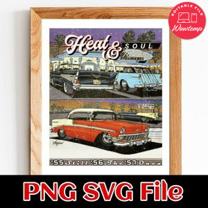 55 56 57 Pro Street Classics Heart Customer Request PNG file template