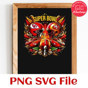 Kansas City Chiefs vs 49ers Game Customer Request PNG file template