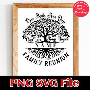 Our Roots Run Deep PNG SVG design template
