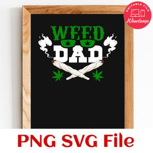 The Weed father PNG SVG design template