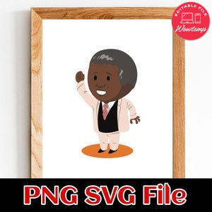 Nelson Mandela PNG file template