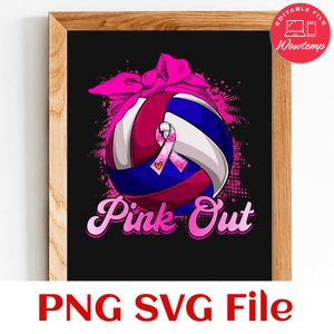 Pink out PNG design template