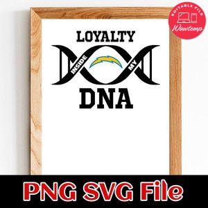 Loyalty Los Angeles Chargers PNG SVG file template