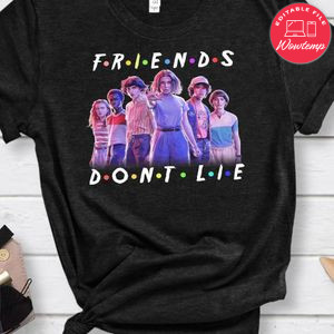 Stranger things 4 Friends don't lie PNG file template
