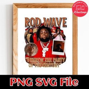 Rod Wave 5 Customer Request PNG file template