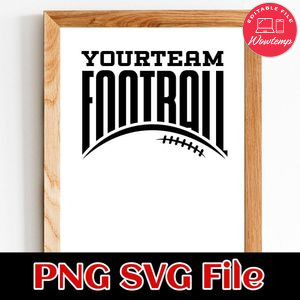 Football custom Name PNG SVG design template