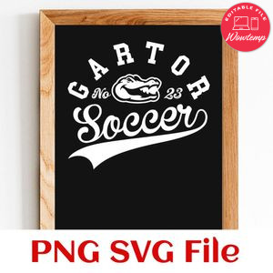 Gators Soccer Team SVG Customizable